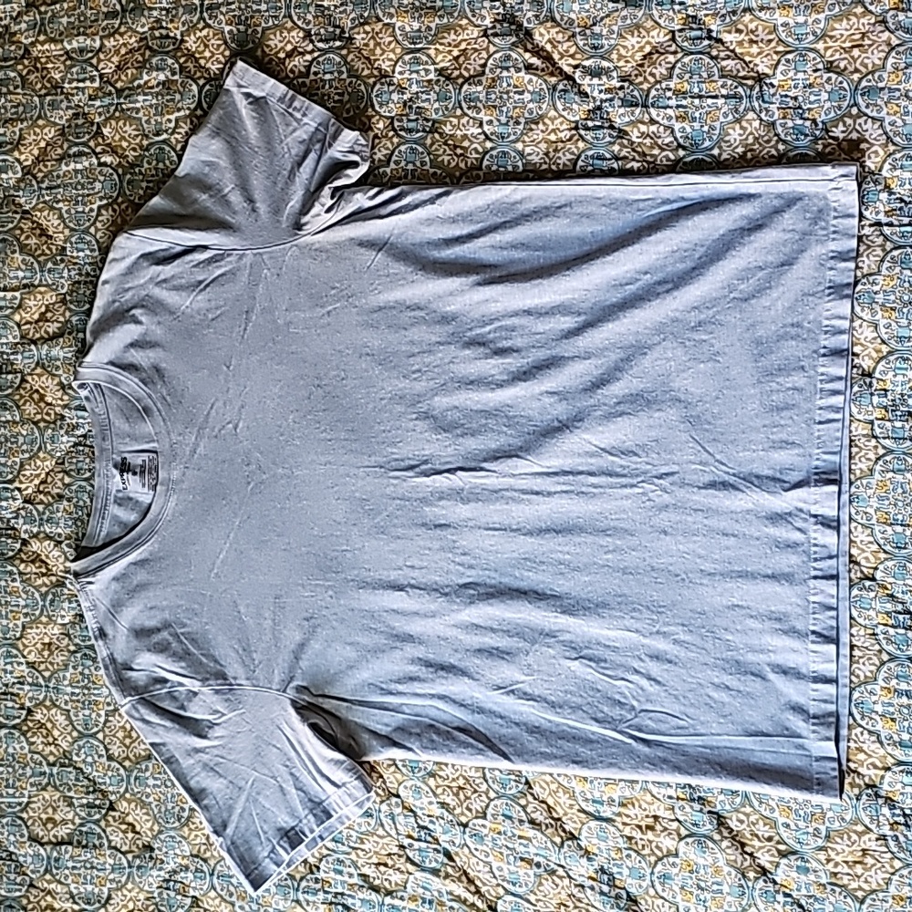 Express Men's Baby Blue Stretch Crew Neck T-Shirt Size XL Extra Large